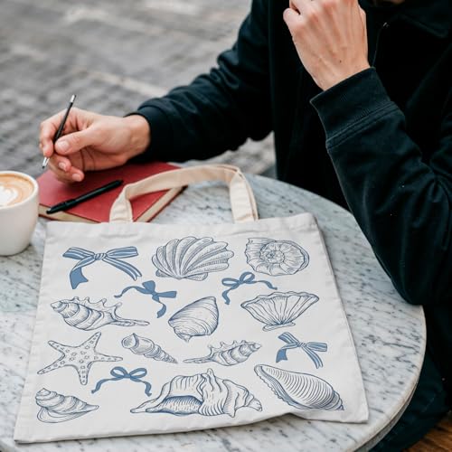 LZYRF FBB Ocaen Beachy Ocean Sea Fish Reusable Grocery Shopping Bag