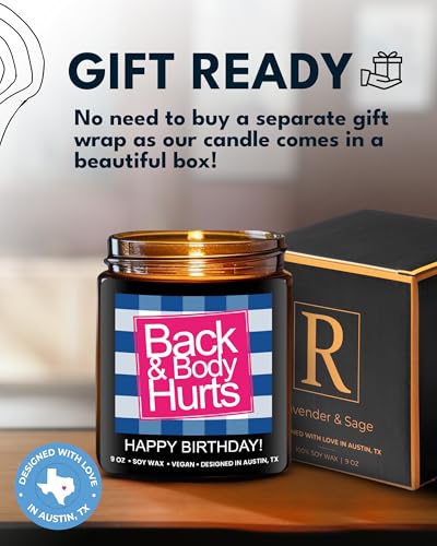 Funny Happy Birthday Candle, Unique Happy Birthday Gifts for Women and Men, Fun Gift Ideas for 30th, 40th, 50th and 60th B...