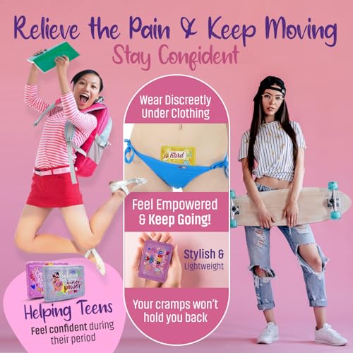 ELI&VAL Heating Patches for Period Cramps (9 Count) – Disposable Stick-On Heat Pads for Teens, Tweens & Women – Portable M...