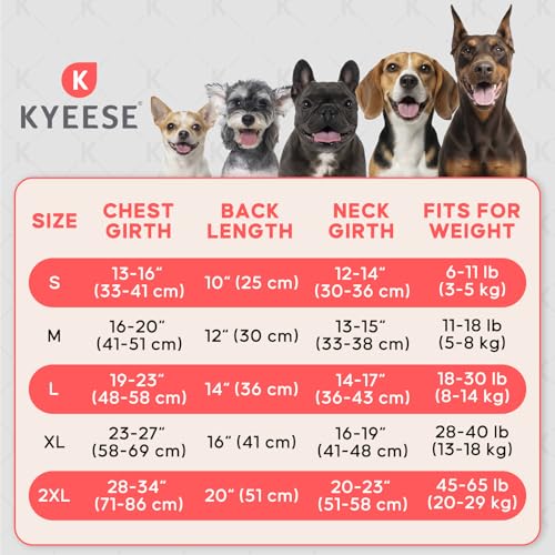 KYEESE Dog Cooling Vest Lightweight Jacket Cooling Vest for Dogs Adjustable Straps Summer with D Ring Breathable Dog Jacke...