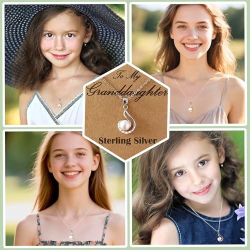 Granddaughter Necklace - Granddaughter Gifts from Grandma, Graduation Gifts for Her, Birthday Christmas Confirmation Weddi...