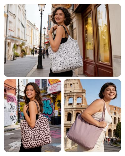 BAGSMART Beach Bags for Women, Beach Tote Bag Beach Bag with Zipper Travel Tote Bag for Women Sandproof Swim Pool Bag | Pa...