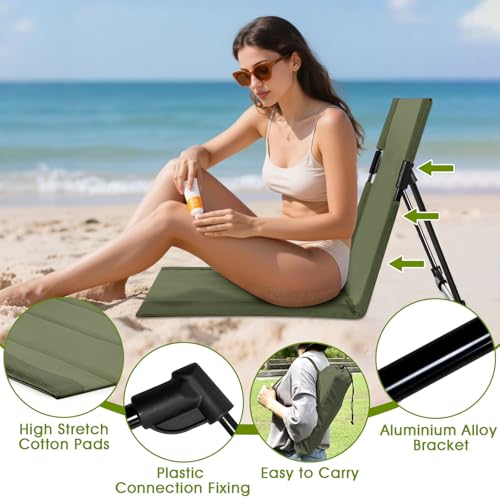 NamcheBarwa 2 Pack Foldable Pool Side Chairs, Poolside Chairs for Edge of Pool Portable Camping Folding Chair,Beach Chair ...