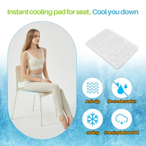 PCM Cooling Pad, No-Condensation Cold Pack for Hip, Back - Cooling Pad for Bed, Cooling Seat Cushion, Cooling Mat 16 X 11....