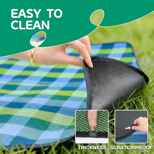 RYCHIC Waterproof Picnic Blanket Beach Outdoor Camping Mat Extra Large Foldable Cute Big Travel Essential Accessories Gift...