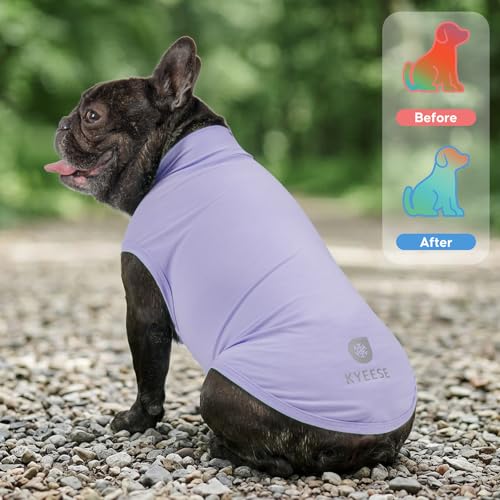 KYEESE 2Pack Dog Cooling Shirt, Breathable Dog Shirt for Small Medium Dogs Girl Boy, Sun Protection Reflective Pet Vest, L...