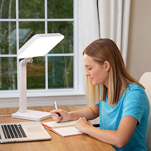 Theralite Aura Bright 10000 Lux Therapy Lamp, Sun Lamp for Light Box Therapy to Fight Low Energy with Adjustable Brightnes...