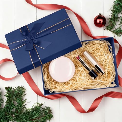 JOYIT Blue Gift Box 16.5''x13''x5.5'' - Large Gift Boxes with Lid for Presents Packaging, Birthday, Christmas, Wedding, An...