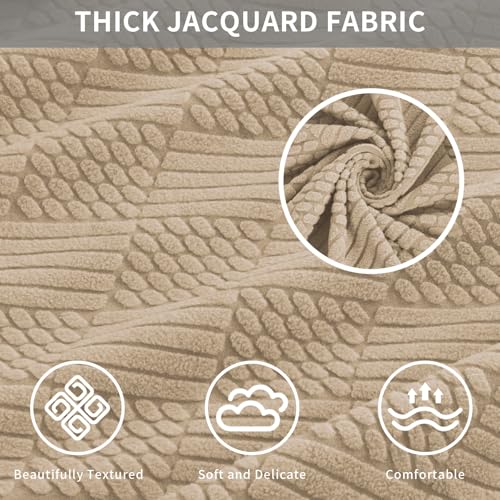Easy-Going Waterproof Couch Cushion Covers for Couches and Sofas, Stretch Jacquard Sofa Seat Cover Replacement for Dogs, P...
