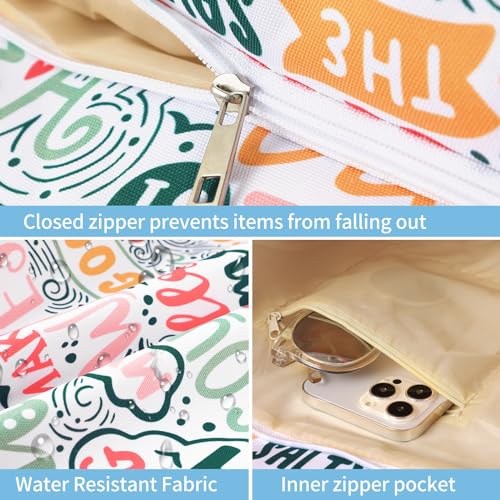Tavaleu Beach Bags for Women - Large Beach Tote Bag, Women Sandproof Pool Bag for Pool Gym Grocery Travel