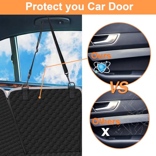 Mancro Dog Car Seat Cover for Back Seat, 2026 Upgraded 600D Heavy Duty Waterproof & Scratch-Resistant Dog Hammock for Car,...