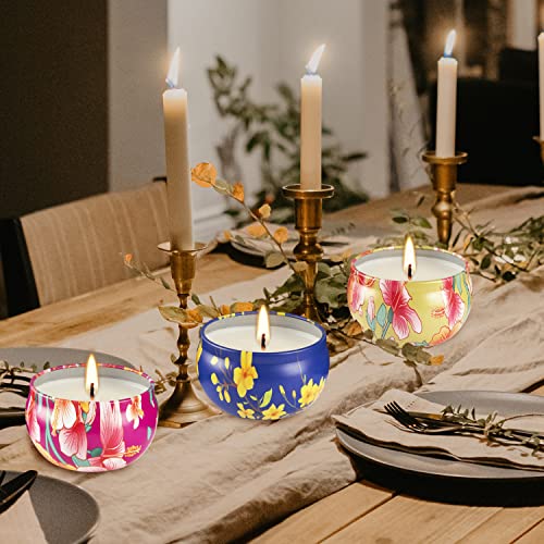 16 Pack 2.5oz Ladies Scented Candle Flower Set - Unique Decorative Gifts for Home, Women's Day, Birthdays, Bridesmaids, An...