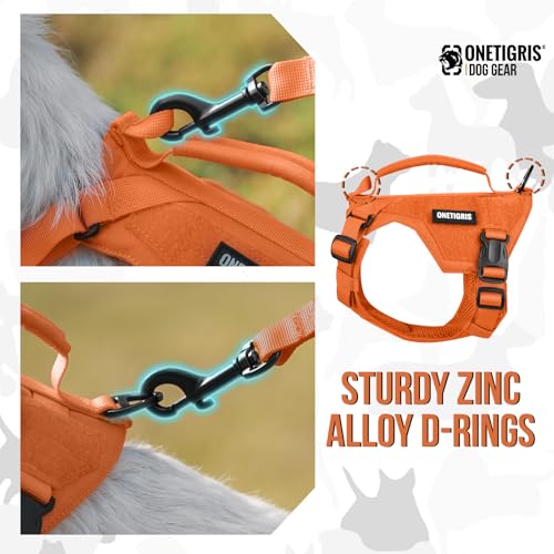 Onetigris Small Harness Dog Harness and Leash Set,MINI Trooper No Pull Dog Vest Fully Adjustable Harness for Puppy Dog and...