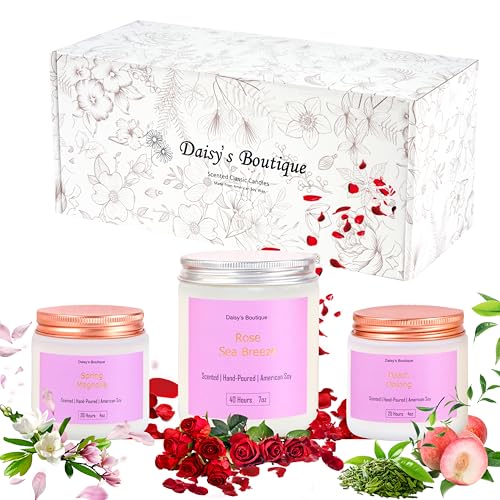 Scented Candles for Home Aromatherapy Candle Gift Present Set Soy Wax Long Lasting Gift Birthday Mother's Day Thanksgiving...
