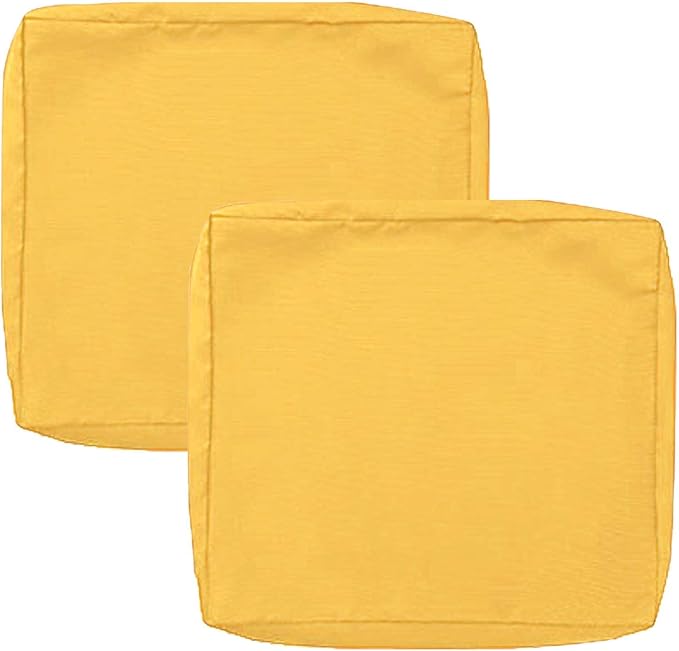 SK Studio Patio Cushion Covers Replacement, 2 Pack Waterproof Outdoor Furniture Seat Cushion Slipcover with Zipper for Gar...