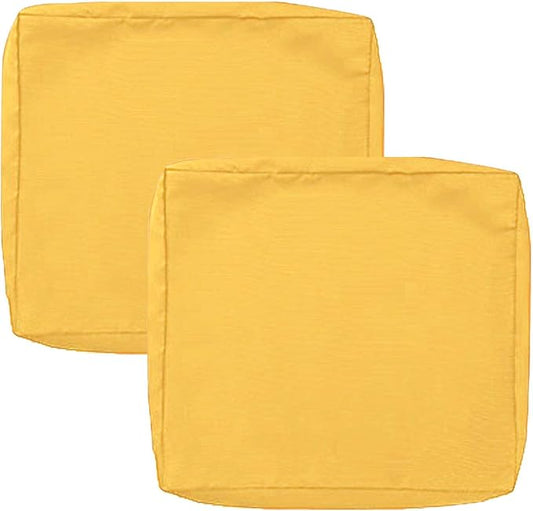 SK Studio Patio Cushion Covers Replacement, 2 Pack Waterproof Outdoor Furniture Seat Cushion Slipcover with Zipper for Gar...