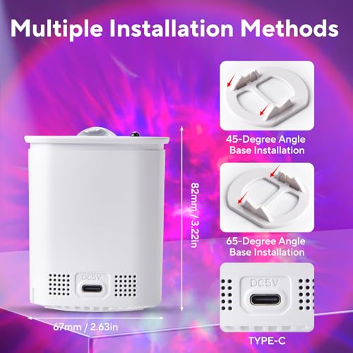 HIJOPIB Galaxy Projector for Bedroom, Nebula Ceiling Led Lamp with Remote & Timer, Night Light Gifts for Kids,Room Decor/B...