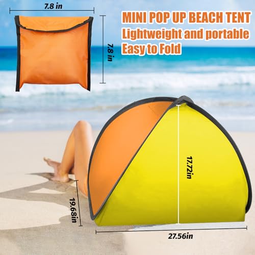 Mini Pop Up Beach Tent, Automatic Instant Mini Dog Tent for Dog Shade & Head Canopy, Laptop Shade for Working Outside, Por...