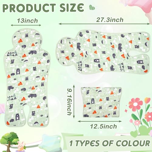 Pinkunn Gel Car Seat Baby Cooling Pad for Summer Breathable Stroller Cooler Pad Multifunctional Carseat Cooling Mat for Ba...