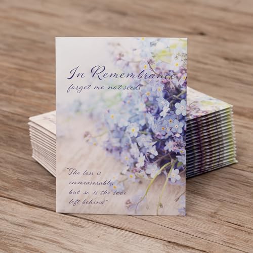 Bentley Seed Co. | in Remembrance Love Left Behind Non-GMO, Non-Coated Forget Me Not | Gardening Gifts | Flower Seeds for ...