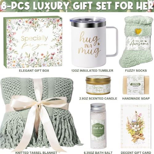 Self Care Gifts for Women Get Well Soon Gifts, Mothers Day Birthday Gifts for Women Care Package, Sympathy Gift Baskets Sp...