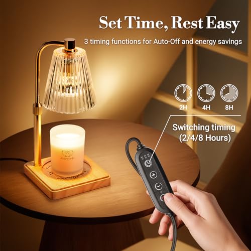 Marycele Candle Warmer Lamp with Timer, Wax Melt Warmer for Jar Candles, Christmas Birthday Gifts for Women Mom Sister Fri...