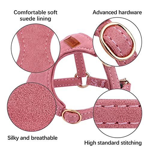 CHEDE No Pull Puppy Harness and Multifunction Dog Leash Set- 8 Colors Soft Adjustable No Choke Escape Proof Cute,Lightweig...