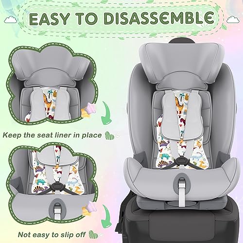 Suzile 2 Pcs Baby Gel Car Seat Cooler Pad Double Side Universal Breathable Stroller Cooler Mat Car Seat Cooling Pad Stroll...