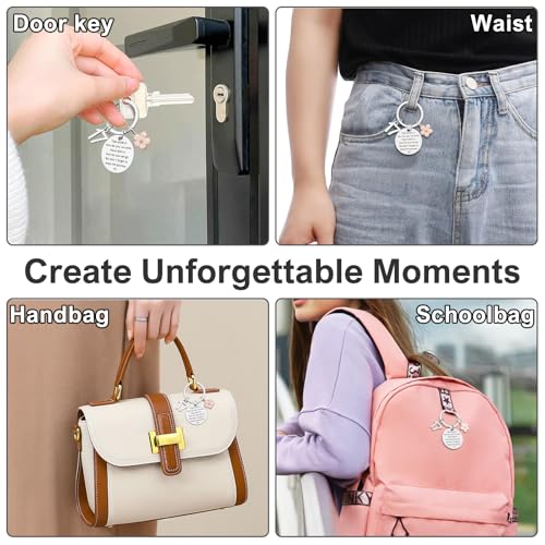 Juesly Birthday Gifts for Girls, Happy Birthday Keychain for 15 16 17 18 19 20 21 Year Old Girls Sister Daughter