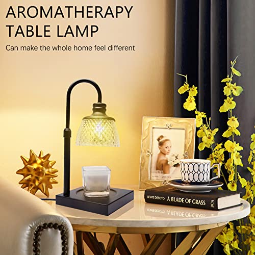 NEARUS Candle Warmer Lamp, Auto Shut Off with Timer Control, Brightness Heat Level Control with Dimmable Switch, Height Ad...
