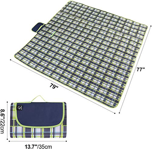 REDCAMP Extra Large Picnic Blanket Waterproof Sandproof, Durable Oxford Foldable Picnic Mat Outdoor Blanket for Lawn Park ...