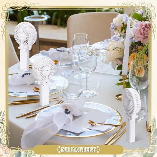 Glooglitter Battery Portable Handheld Fan Bulk Small Personal Wedding Fan for Wedding Bachelorette Party Favor(Classic,10 ...