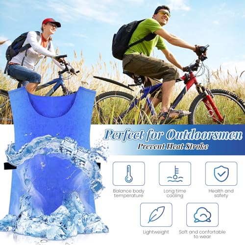 AstraLoom PVA Water-Activated Cooling Vest for Men & Women - Evaporative Ice Vest for Hot Weather, Outdoor Work & MS Relie...