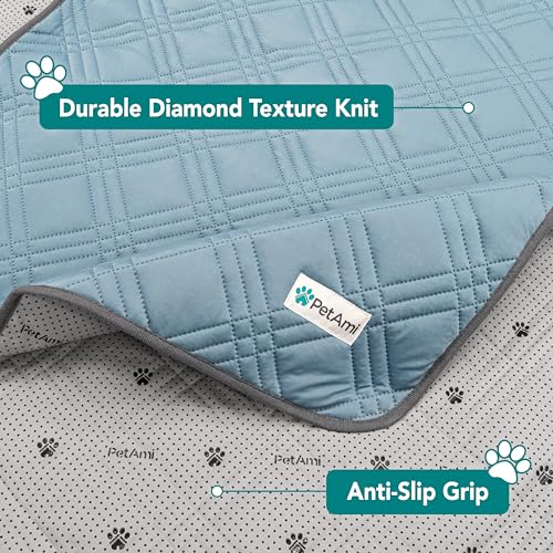 PetAmi Waterproof Cooling Mat for Dog, Premium Pet Cooling Blanket for Bed Crate, Anti Slip Indoor Dog Cool Pad for Sleepi...