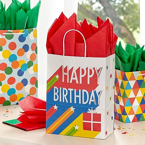 Hallmark Red and Green Bulk Tissue Paper for Gift Wrapping (100 Sheets) for Gift Bags, Christmas Presents, Holiday Crafts ...