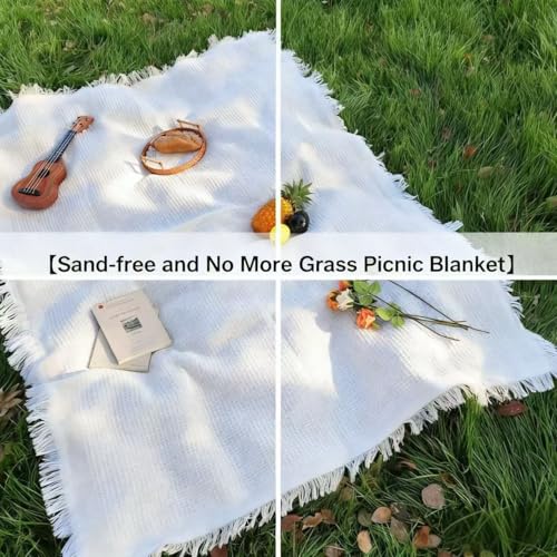 Zyntrytong 70"x 70" Picnic Blanket Extra Large,Layer Outdoor Blanket for 5 to 7 Adults,Camping Grass Lawn Park Accessories...