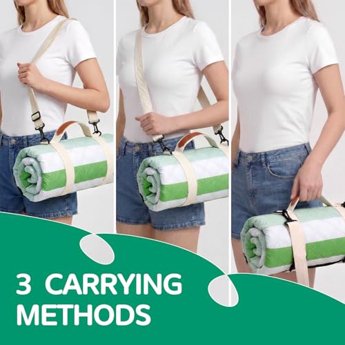 RYCHIC Waterproof Picnic Blanket Beach Outdoor Camping Mat Extra Large Foldable Cute Big Travel Essential Accessories Gift...