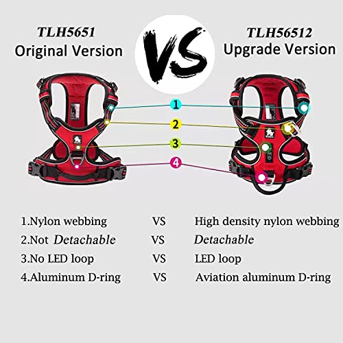 TRUE LOVE Dog Harness No Pull Nylon Reflective Pet Harness Adjustable Comfortable Control Step-in Brilliant Colors Truelov...
