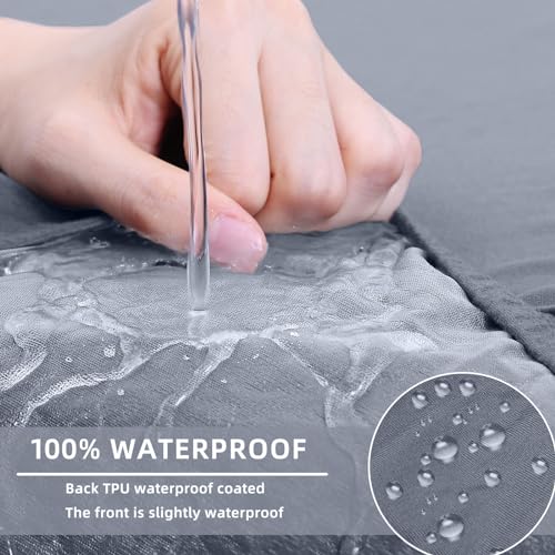 hyha Waterproof Couch Cushion Covers, Stretch Sofa Couch Seat Slipcover for Dog Washable, Non-Slip Waterproof Outdoor Cush...