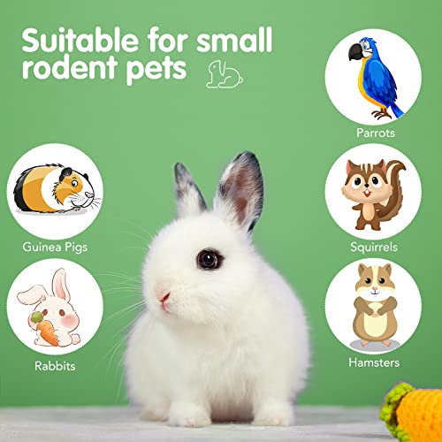VESPRO Bunny Teys for Rabbits Hamster/Guinea Pig Toys Natural Timothy Hay Sticks chew Treats and Balls for Rabbit, Bunny, ...