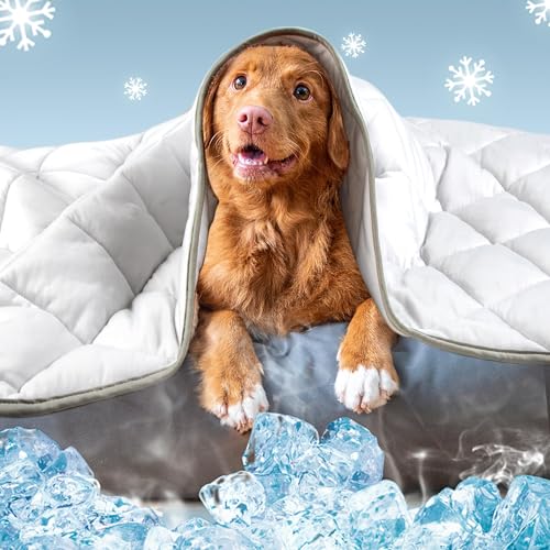 Leekalos Dog Cooling Mat Blanket - Portable Pet Cooling Cushion For Home & Outdoor