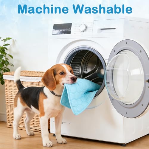 Vivifying Cooling Blanket for Dogs, Waterproof Reversible Dog Cooling Mat, Soft Pet Throw Cooling Mat for Couch, Bed, Crat...
