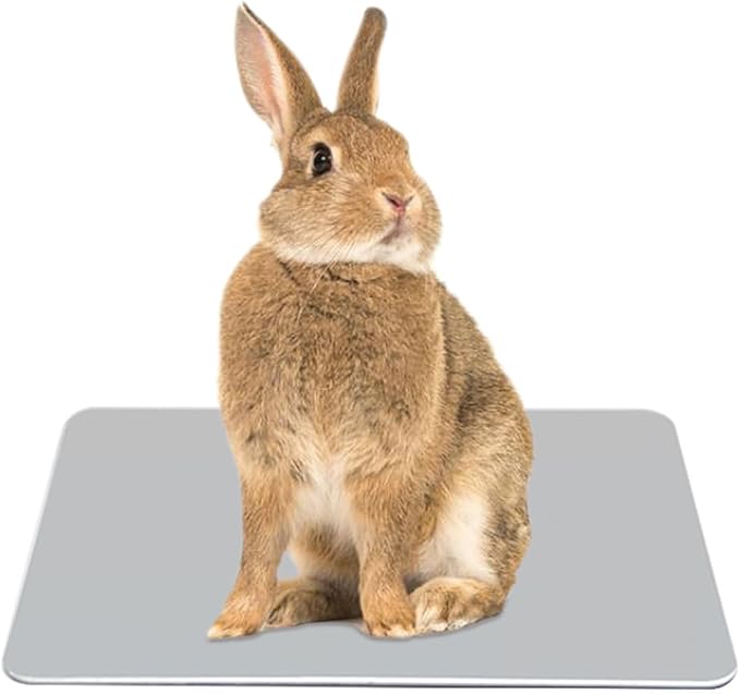 Elome Pet Cooling Pad, 11.8" X 7.9" Aluminum Summer Animal Cool Mat Plate Ice Bed Cage Accessories for Dog, Cat, Rabbit, H...
