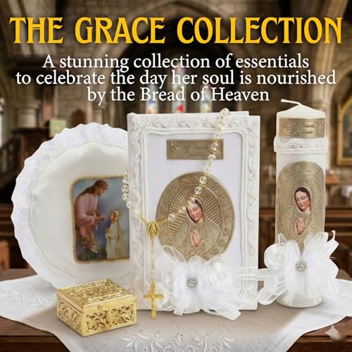 First Communion Bible and Candle - Biblia y Vela de Primera comunión para niña - Vela para Primera comunion niña - First C...