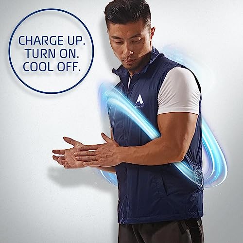AlphaCool Cooling Fan Vest with 2 Fans for Men & Women – Personal Wearable Air Conditioner