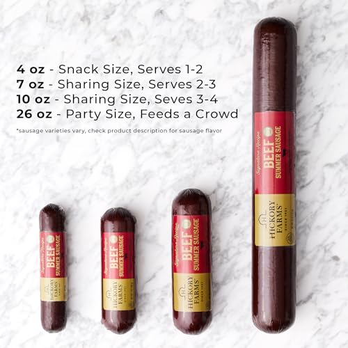 Hickory Farms Farmhouse Meat & Cheese Food Gift Basket (Small) - Box Set | Charcuterie Board Food | Summer Sausage | Fathe...