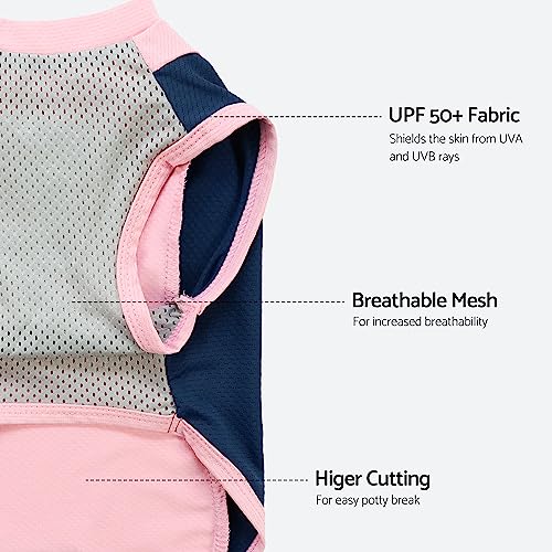 Fitwarm 2 Pack UPF 50+ UV Sun Protection Dog Shirt, Lightweight Breathable Cooling Vest, Quick Dry Dog Summer Clothes for ...