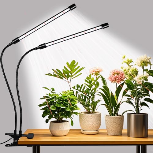 Grow Lights for Indoor Plants, Upgrade 84 LEDs Clip Plant Lights, Full Spectrum LED Plant Growing Lamps with Flexible Goos...