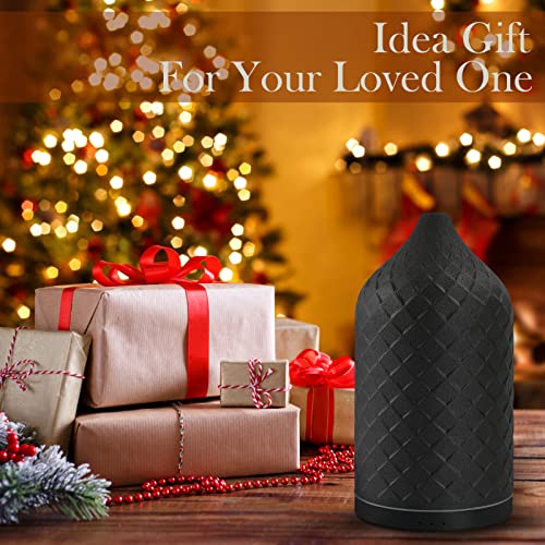 ZEIGGA LAB Essential Oil Diffuser for Home, Ceramic Aromatherapy Diffuser for Essential Oils, 120ml Oil Diffuser with Wate...