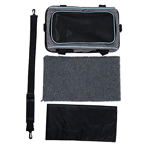 Vceoa 17.5x11x11 Inches Cat, Dog Carrier for Pets Up to 16 Lbs, Soft-Sided Cat Bag Animal Carriers Travel Puppy Carry As a...